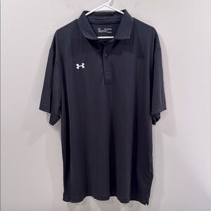 Under Armour Men's Black Polo Shirt Size 2XL NWT